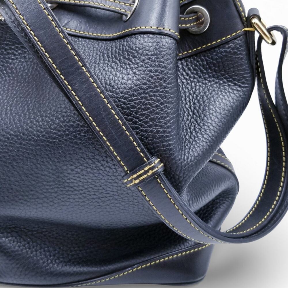 DOONEY & BOURKE Pebble Grain Drawstring All Weather Leather Black/Black J5725298 - Picture 6 of 14